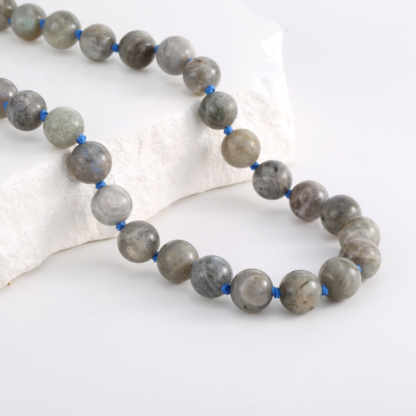 320ct Labradorite 20'' Necklace with 10mm Round Beads