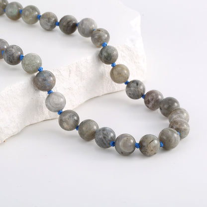 320ct Labradorite 20'' Necklace with 10mm Round Beads