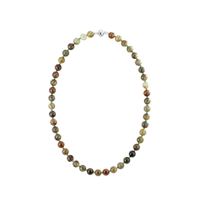 425ct Tsavorite Garnet 20'' Necklace with 10mm Round Beads