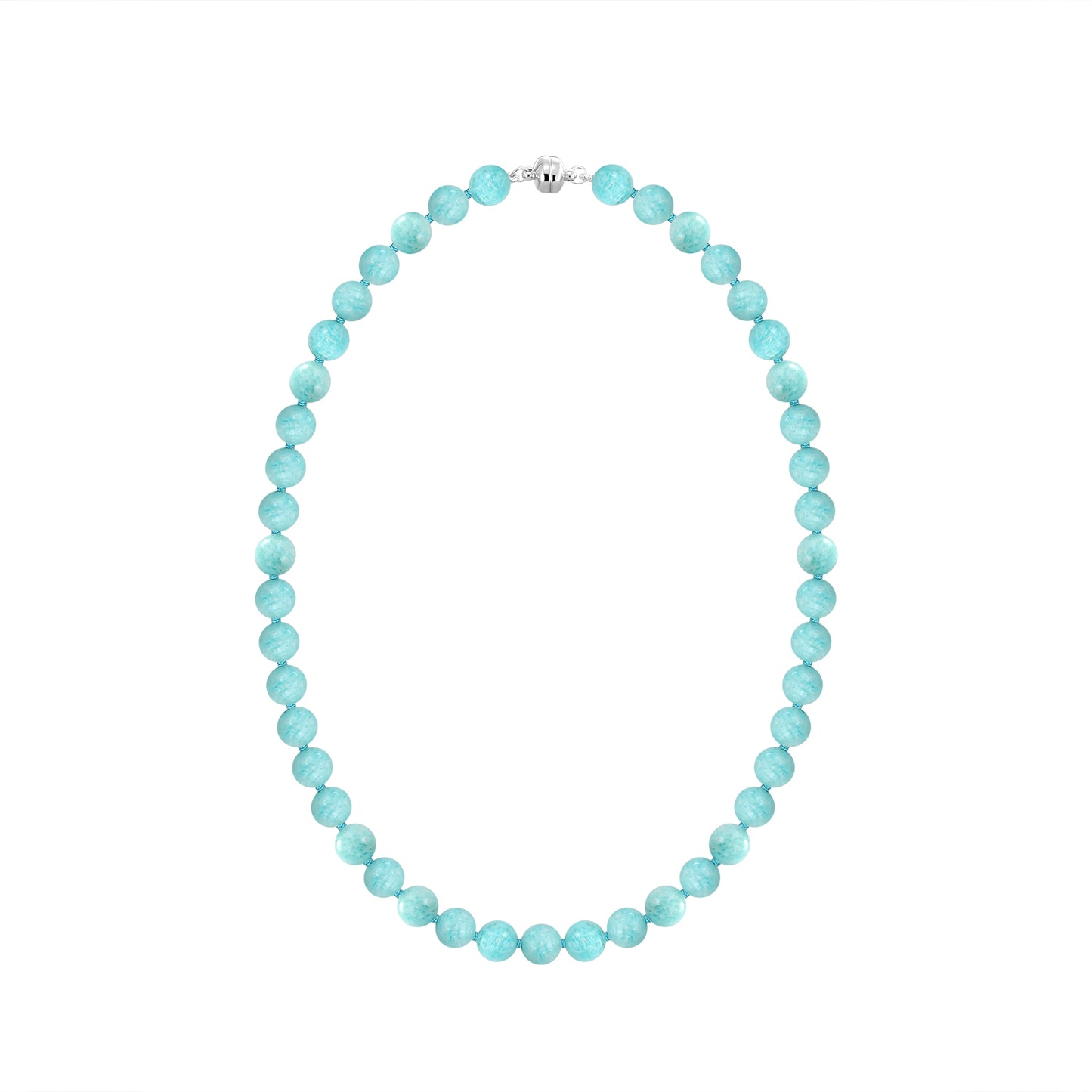 320ct Amazonite 20'' Necklace with 10mm Round Beads