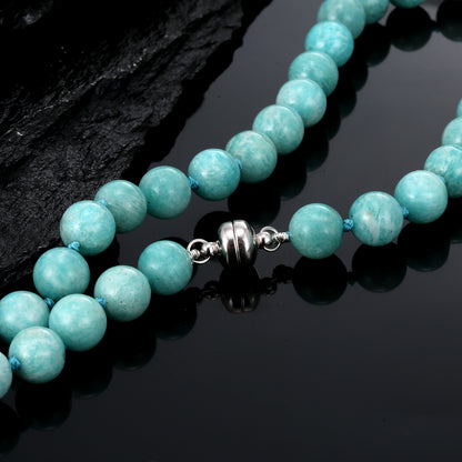 320ct Amazonite 20'' Necklace with 10mm Round Beads