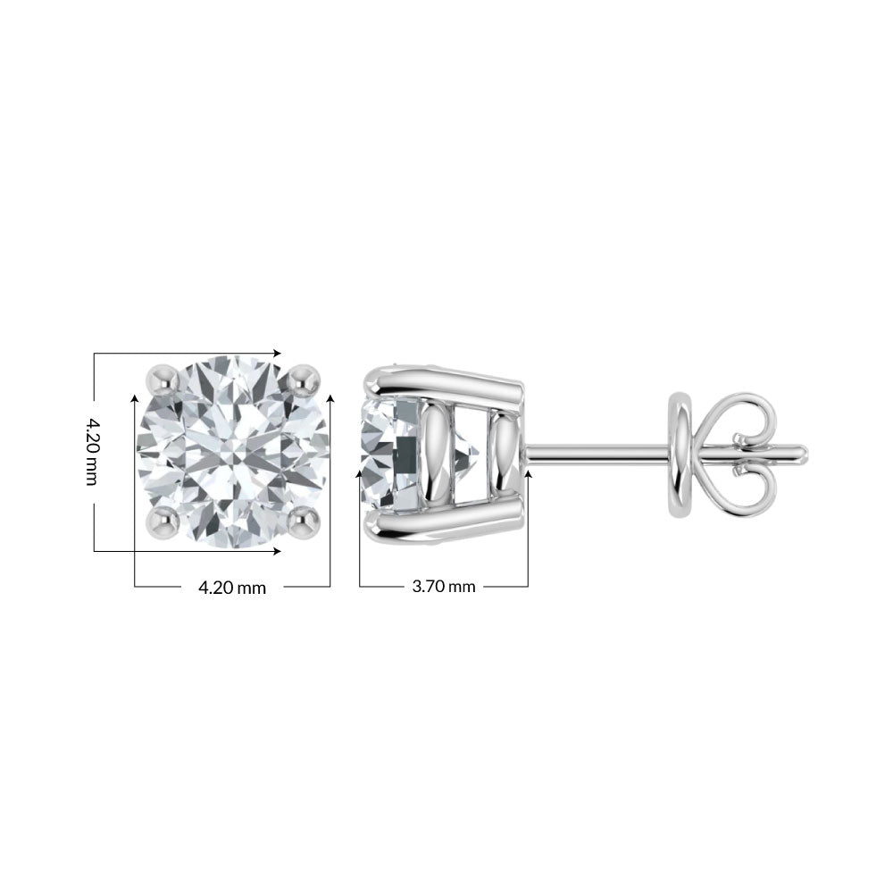 0.50ct Lab Grown Diamond Stud Earring