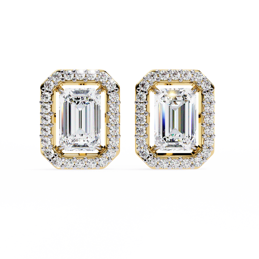 1.75ct Lab Grown Radiant Cut Diamond Studs