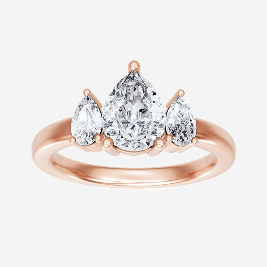 Pear Dreamy Diana Halo Ring