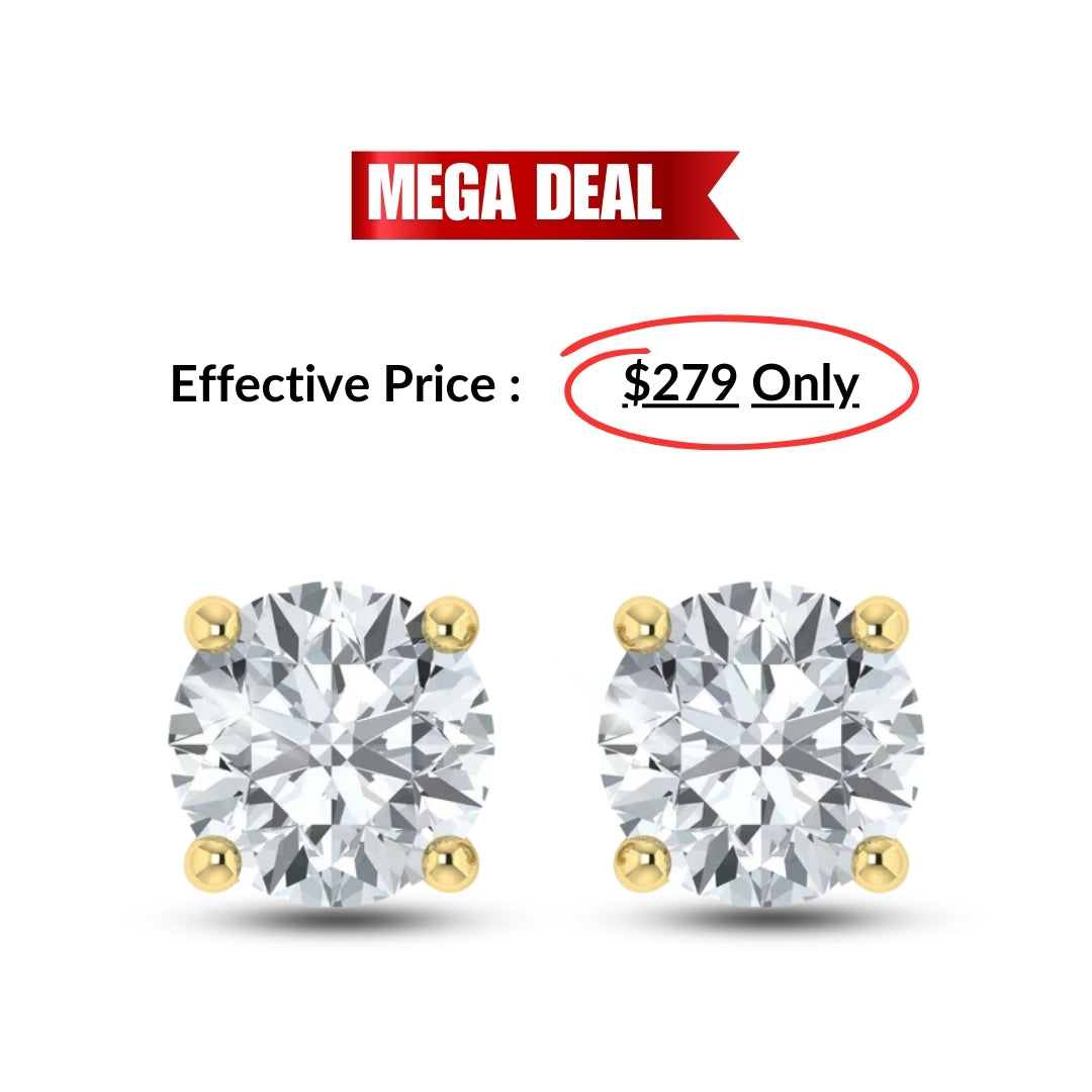 Mega Deal 1.00ct Lab Grown Diamond Earrings