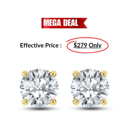 Mega Deal 1.00ct Lab Grown Diamond Earrings