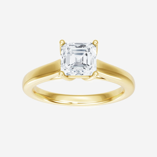 Asscher Crystal Cascade Ring