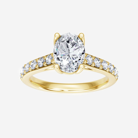 Oval Charming Halo Ring