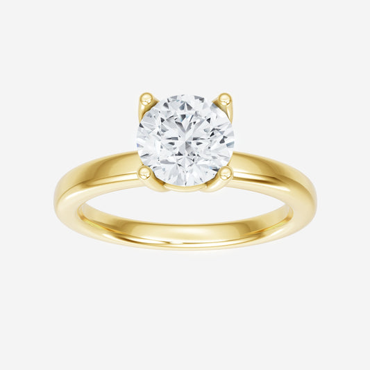 Round Engagement Ring