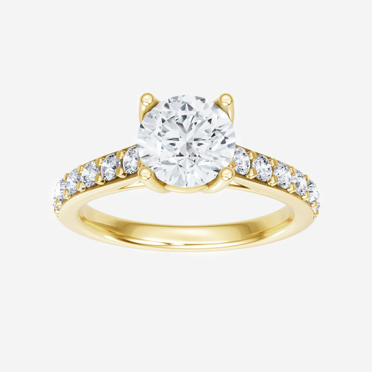 Round Charming Halo Ring