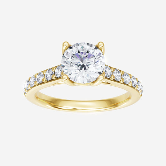 Round Charming Halo Ring