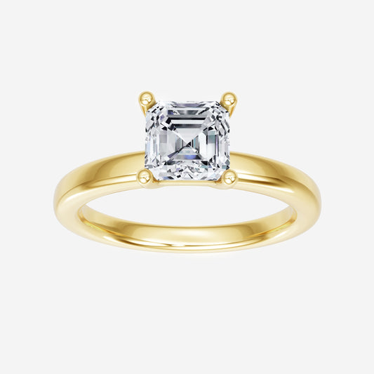 Asscher Adorned in Light Ring