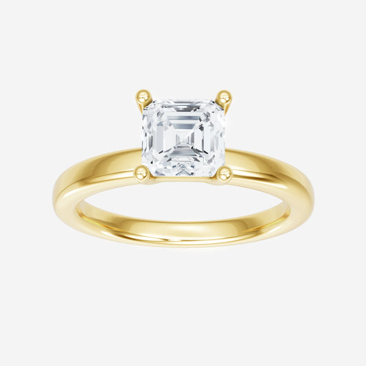 Asscher Adorned in Light Ring