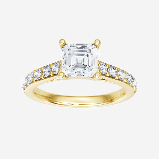 Asscher Glittering Ring