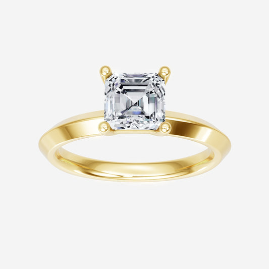 Asscher Captivating Story Ring