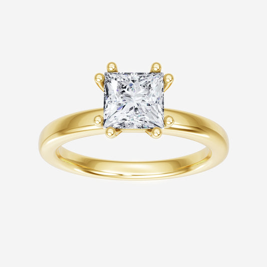 Anillo elegante de princesa con forma de remolino