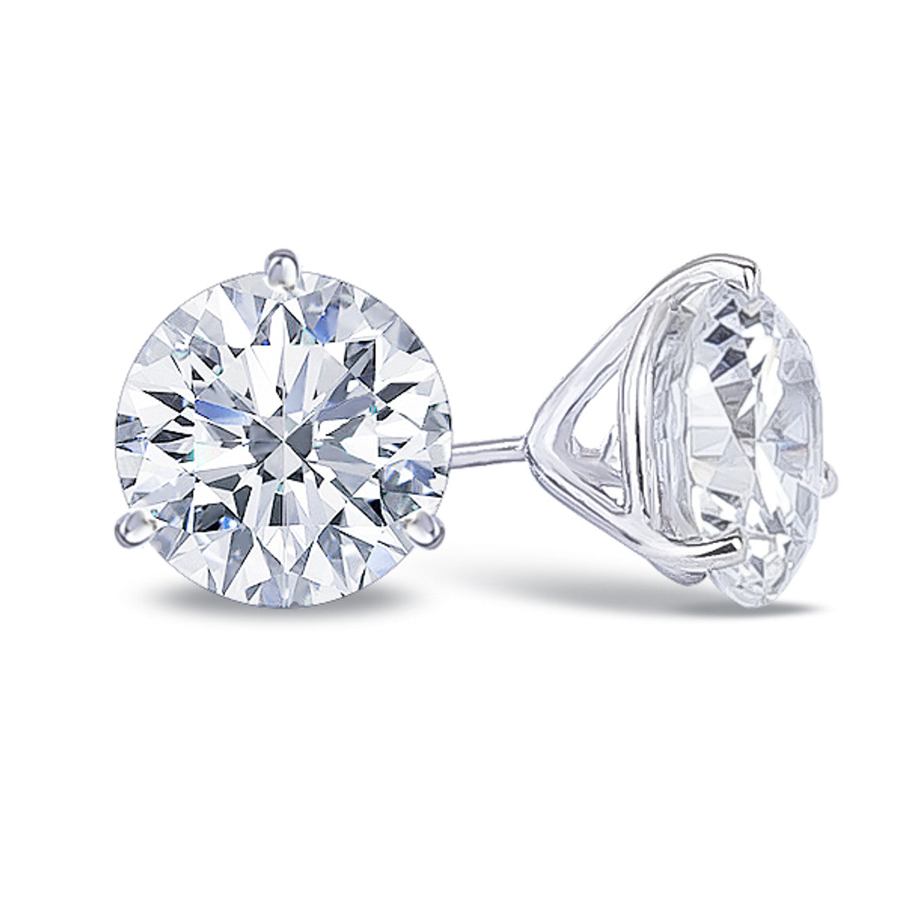 3.00ct Lab Grown Diamond Classic Brilliance Studs  EF VVS2