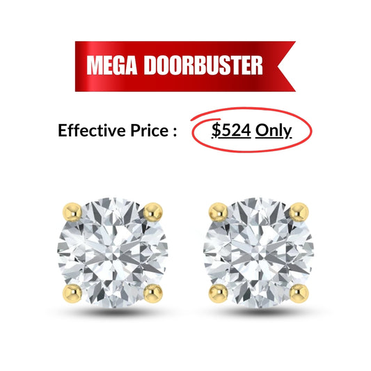 MEGA DOORBUSTER 2.00CT Lab Grown Diamond Earring