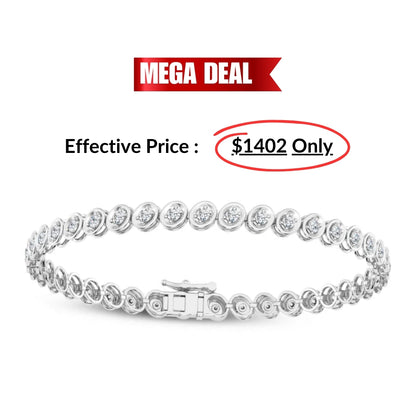 2.00ct Lab Grown Diamond Link Bracelet