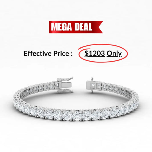 Lab Grown Diamond Tennis Bracelet (3.00ct-10.00ct)