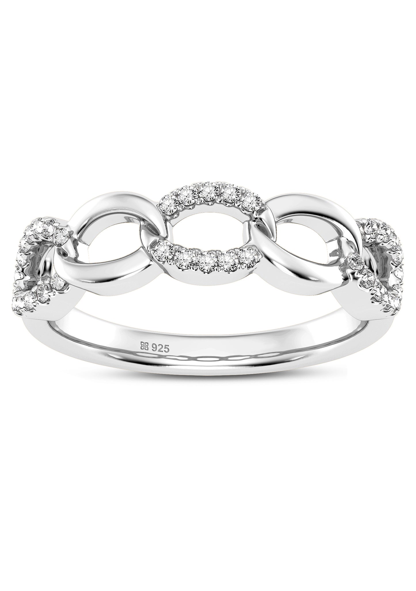 0.20ct Lab Grown Diamond Infinity Ring,Ring,Jewel Source,LGD rings, Silver RIngs,Shop QSE,www.shopqse.com,US