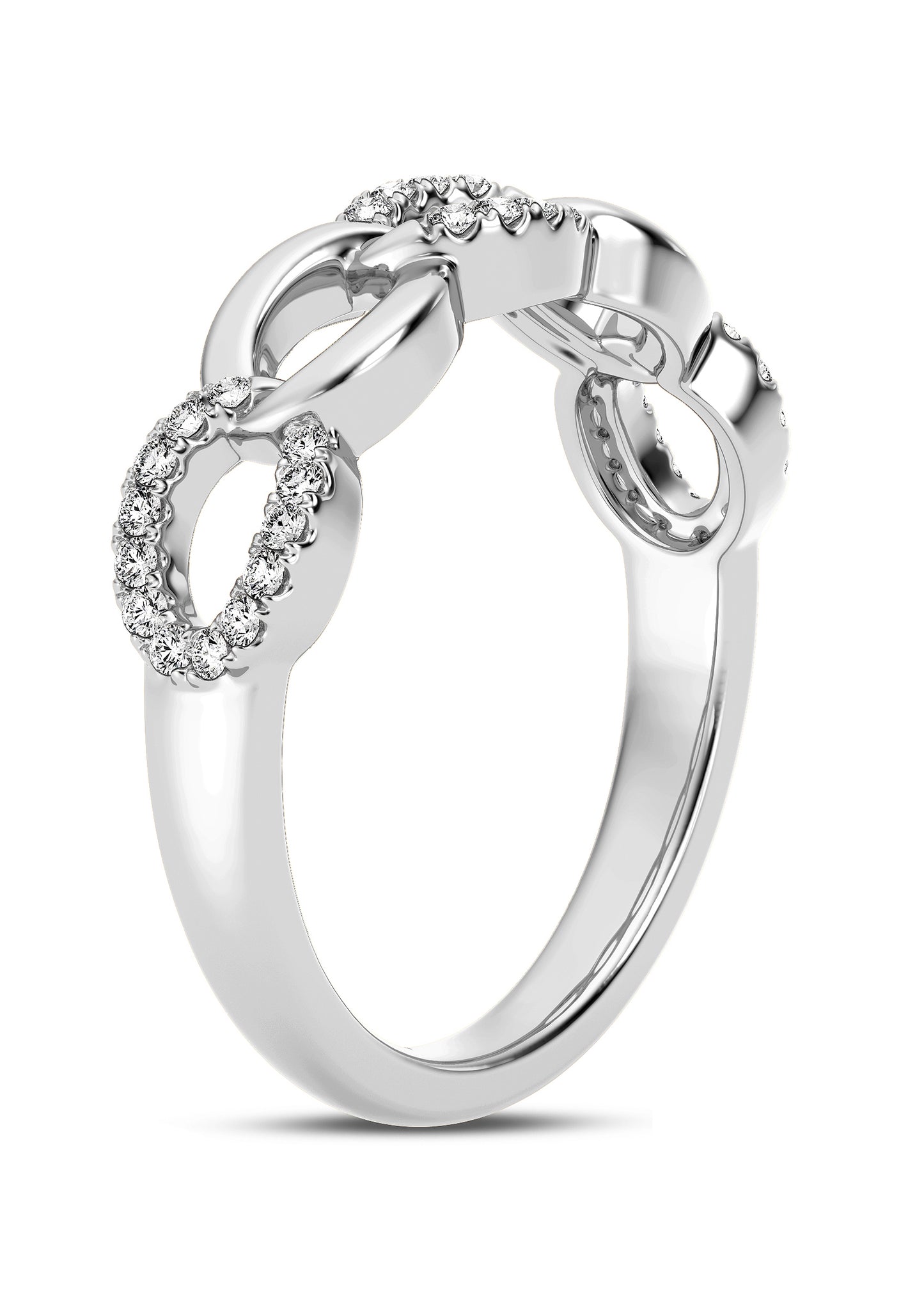 0.20ct Lab Grown Diamond Infinity Ring,Ring,Jewel Source,LGD rings, Silver RIngs,Shop QSE,www.shopqse.com,US