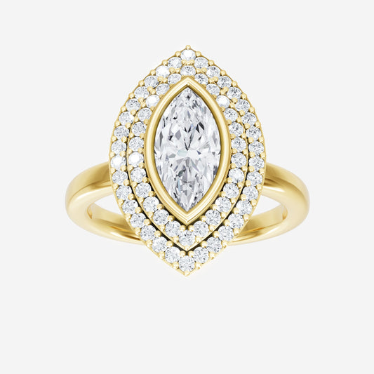 Marquise Enigma Ring