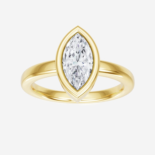 Anillo elegante con forma de marquesa