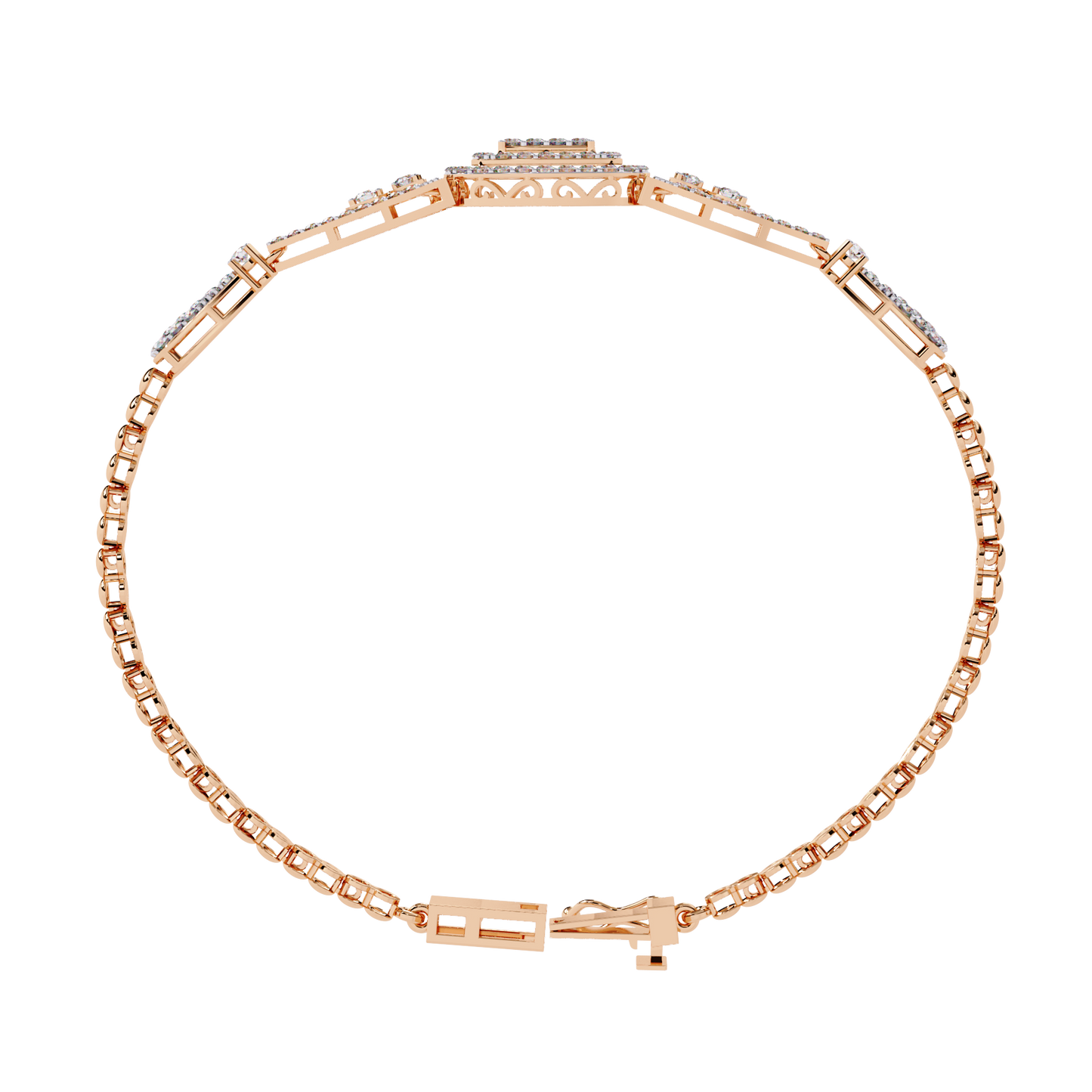 1.25 Carat Elegant Lab Grown Diamond Bangle Bracelet