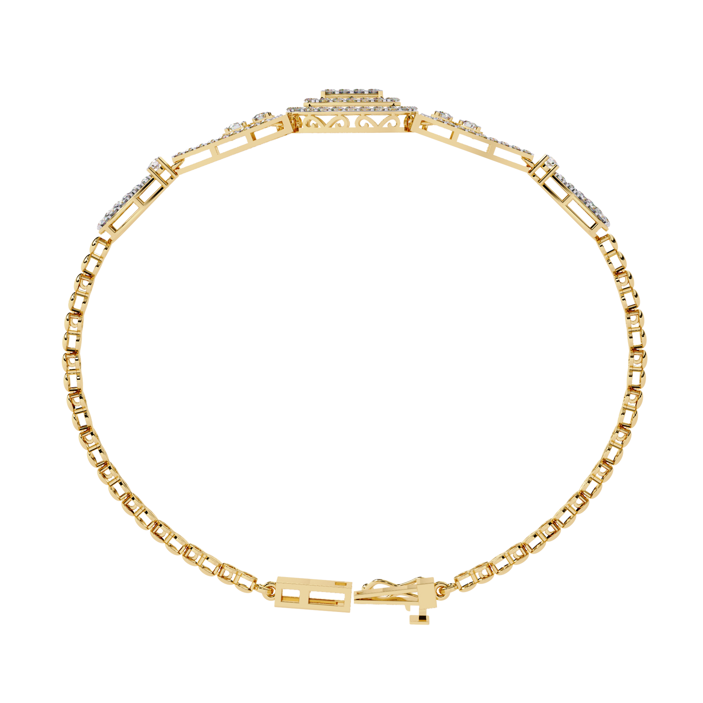 1.25 Carat Elegant Lab Grown Diamond Bangle Bracelet