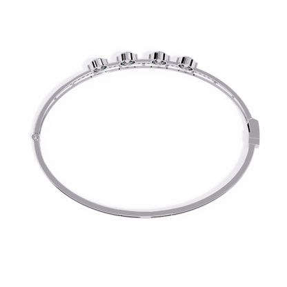 2.50 Carat Lab Grown Diamond Bangle Bracelet