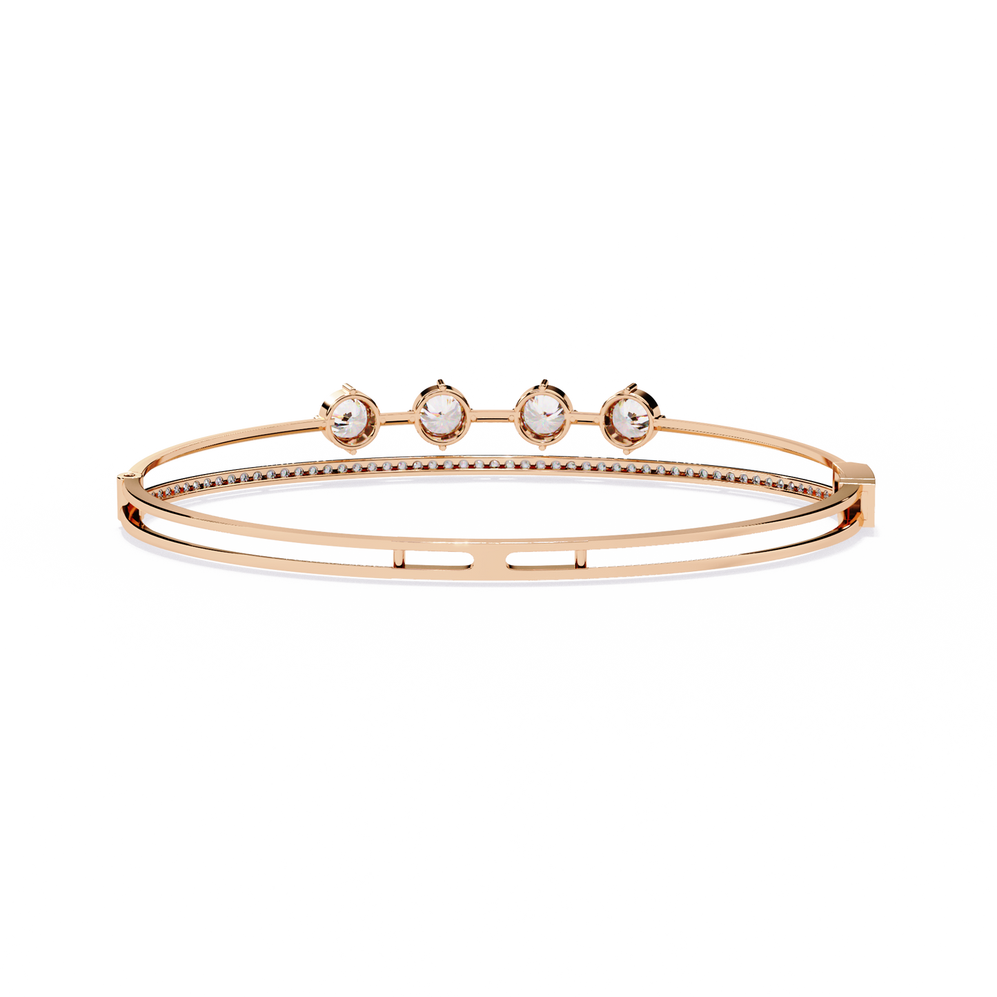 2.50 Carat Lab Grown Diamond Bangle Bracelet