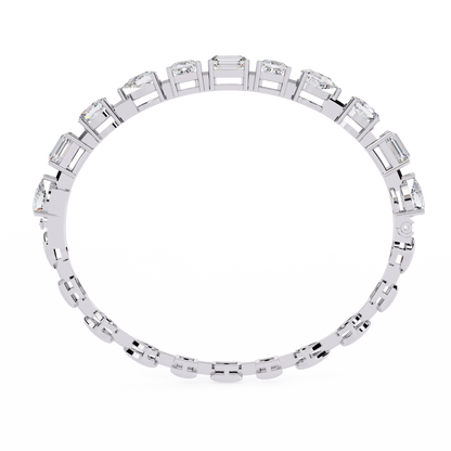 7 Carat Multi-Cut Lab Grown Diamond Bracelet