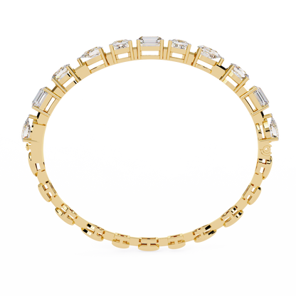 7 Carat Multi-Cut Lab Grown Diamond Bracelet