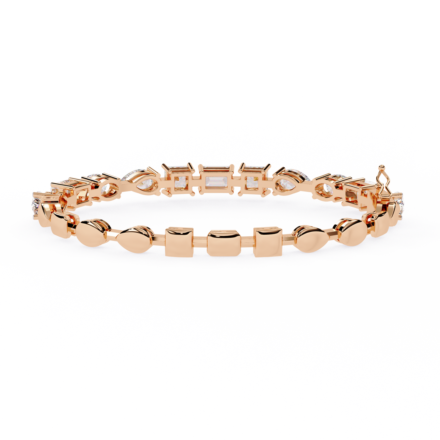 7 Carat Multi-Cut Lab Grown Diamond Bracelet