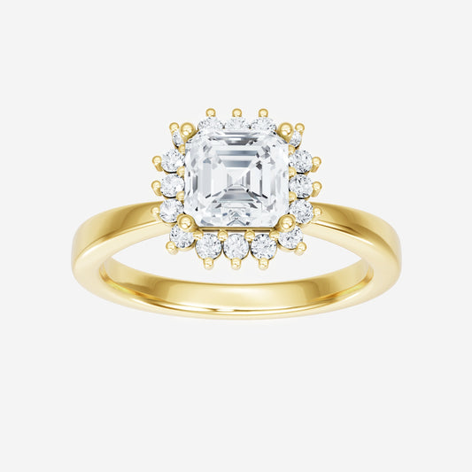 Anillo destino brillante de Asscher