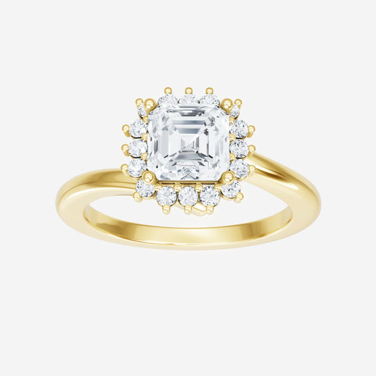 Asscher Promise Ring