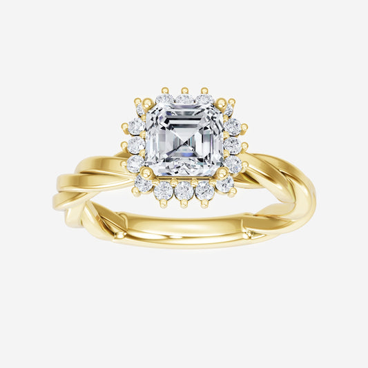 Asscher Crafted Delight Ring