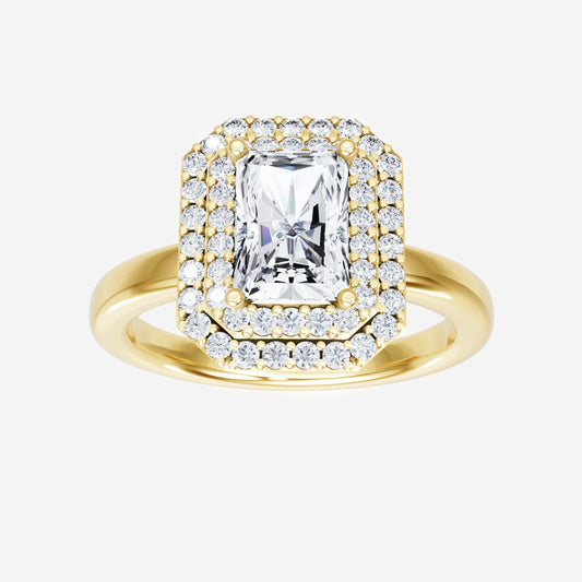 Radiant Trendy Halo Ring