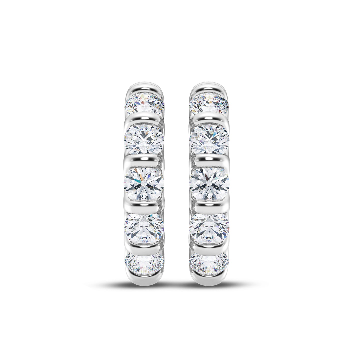 1.00ct Lab Grown Diamond Hoop Earrings