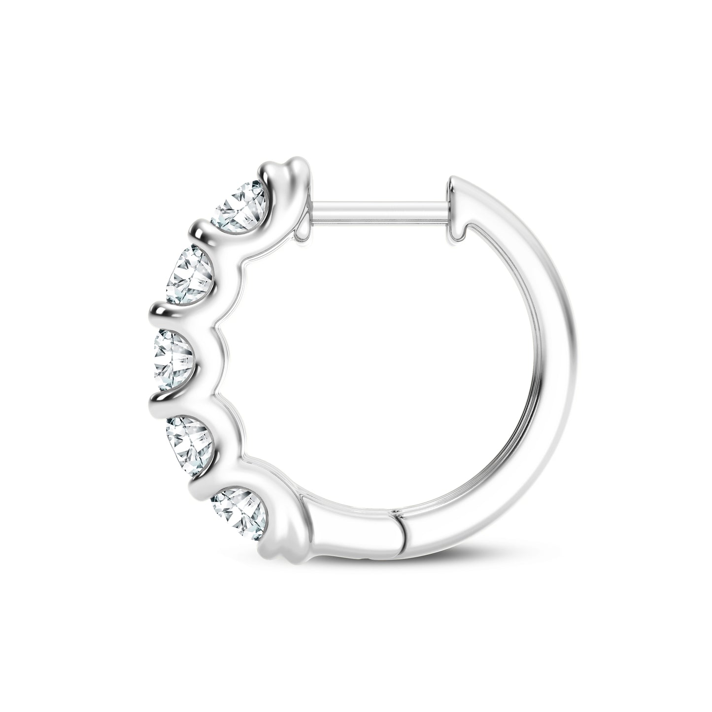 1.00ct Lab Grown Diamond Hoop Earrings