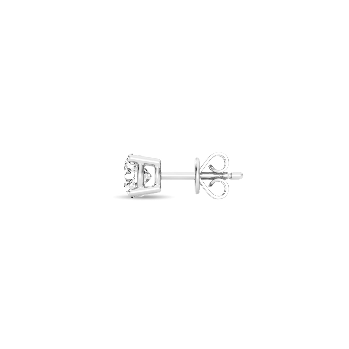 QSE Certified Lab Grown Diamond Round Studs Earrings .50ct