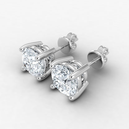 3.00ct Lab Grown Diamond Classic Studs - EF VS IGI Certified PB