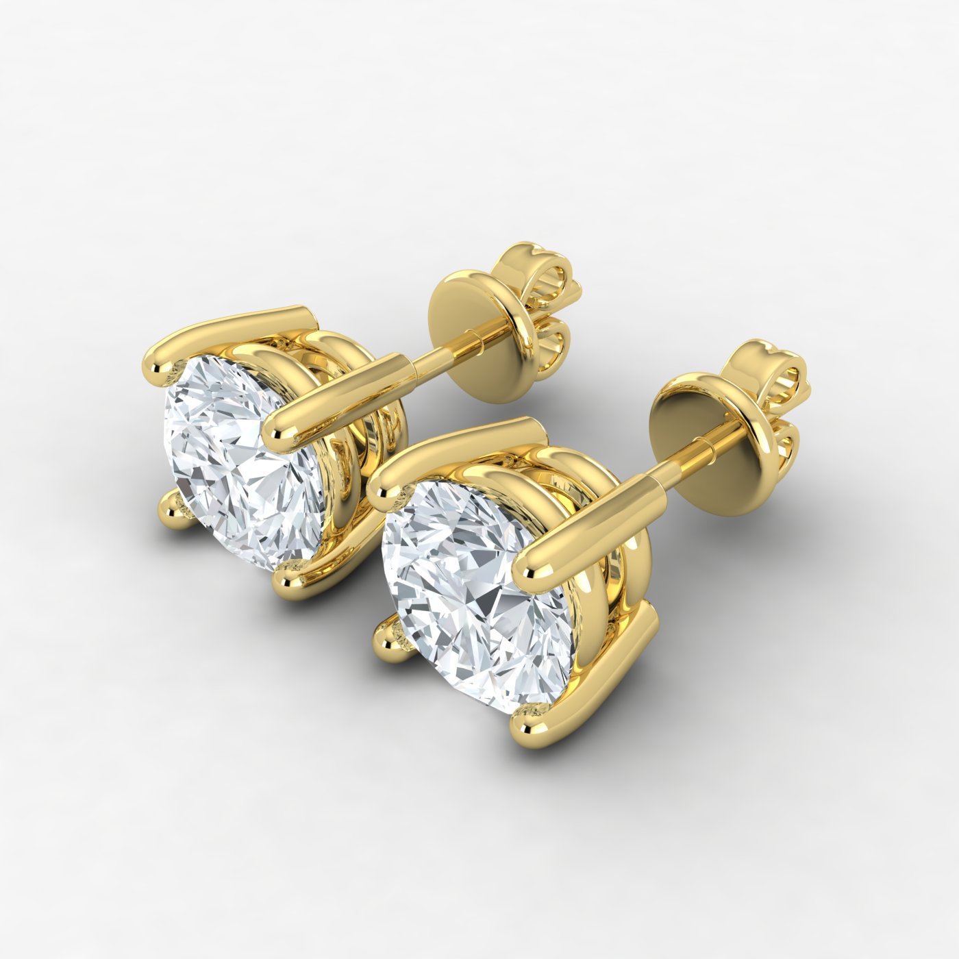 3.00ct Lab Grown Diamond Classic Studs - EF VS IGI Certified PB