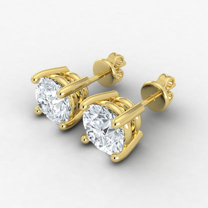 3.00ct Lab Grown Diamond Classic Studs - EF VS IGI Certified PB