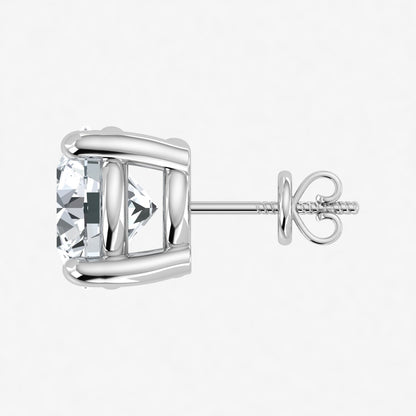 IGI Certified Lab-Grown Diamond Stud Earrings (4ct & 5ct)