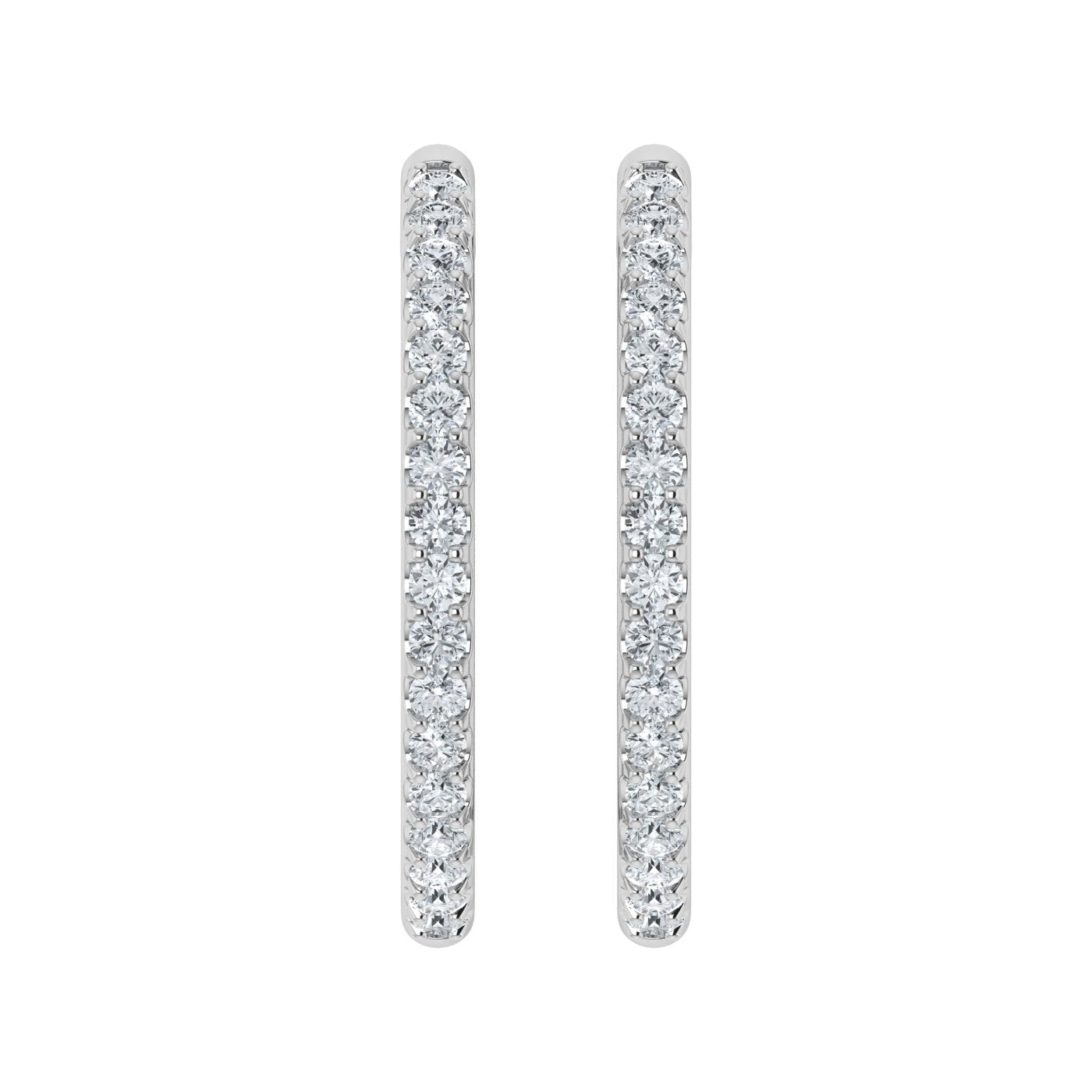 Lab Grown Diamond Dazzling Hoop Earrings (0.25ct-1.00ct)