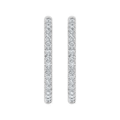 Lab Grown Diamond Dazzling Hoop Earrings (0.25ct-1.00ct)