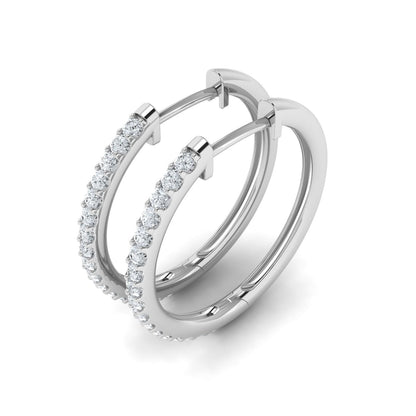 Lab Grown Diamond Dazzling Hoop Earrings (0.25ct-1.00ct)