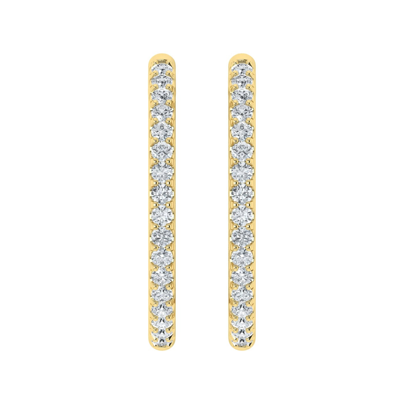 Lab Grown Diamond Dazzling Hoop Earrings (0.25ct-1.00ct)